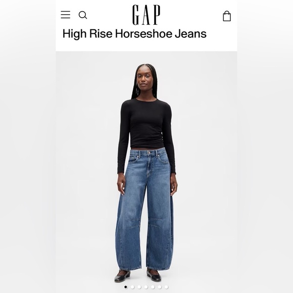 GAP Denim - GAP High Rise Horseshoe Jeans